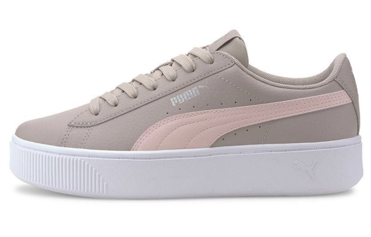 (Women) Puma Vikky Stacked Casual Board Shoes Grey/Pink 369143-10