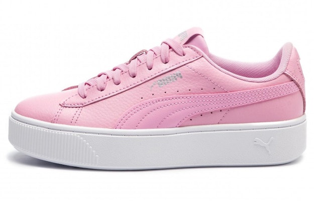 (Women) Puma Vikky Stacked L Casual Board Shoes Pink 369143-04 Buy (Women) Puma Vikky Stacked L Casual Board Shoes Pink 369143-04