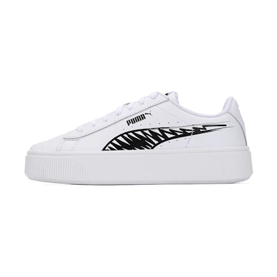 (W) Puma Vikky Stacked L Sketch Sneakers White/Black
