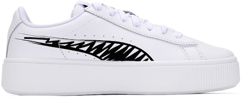 (W) プーマ ビッキー スタックド L スケッチ (白/黒) 385549-01 Order (W) プーマ ビッキー スタックド L スケッチ (白/黒) 385549-01