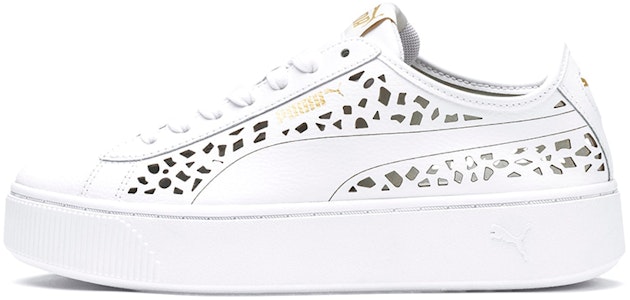 (W) (女性用) プーマ ヴィッキー スタック レーザーカット ソフトフォーム スニーカー 白 369378-02 369378-02 Buy (W) (女性用) プーマ ヴィッキー スタック レーザーカット ソフトフォーム スニーカー 白 369378-02 369378-02
