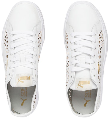 (Women) Puma Vikky Stacked Laser Cut SoftFoam Sneakers White 369378-02 Shop (Women) Puma Vikky Stacked Laser Cut SoftFoam Sneakers White 369378-02