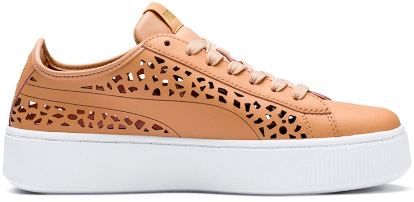 (W) Sneakers Puma Vikky Stacked Laser Cut SoftFoam Cokelat 369378-03 Order (W) Sneakers Puma Vikky Stacked Laser Cut SoftFoam Cokelat 369378-03