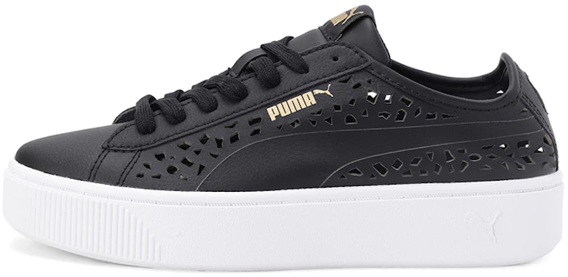 (W) Puma Vikky Stacked Sneakers SoftFoam Nero con Taglio Laser 369378-01 Buy (W) Puma Vikky Stacked Sneakers SoftFoam Nero con Taglio Laser 369378-01