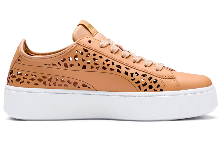 Order (W) Puma Vikky Stacked Laser Cut SoftFoam Zapatillas Marrones 369378-03
