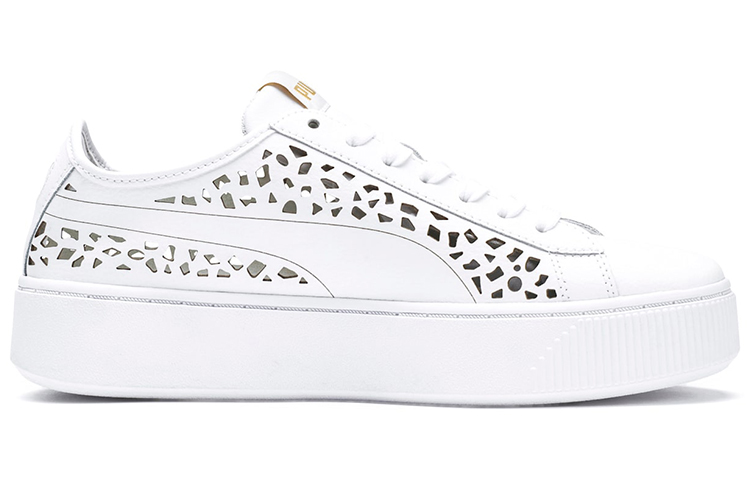 Order (W) Puma Vikky Stacked Laser Cut SoftFoam Sneakers Wit 369378-02