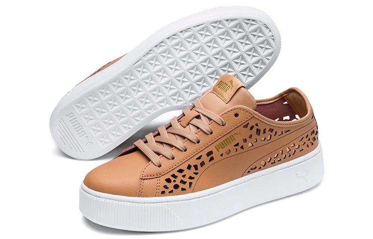 Lookbook (W) Puma Vikky Stacked Laser Cut SoftFoam Zapatillas Marrones 369378-03