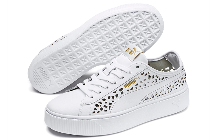 Lookbook (W) Puma Vikky Stacked Laser Cut SoftFoam Sneakers Wit 369378-02