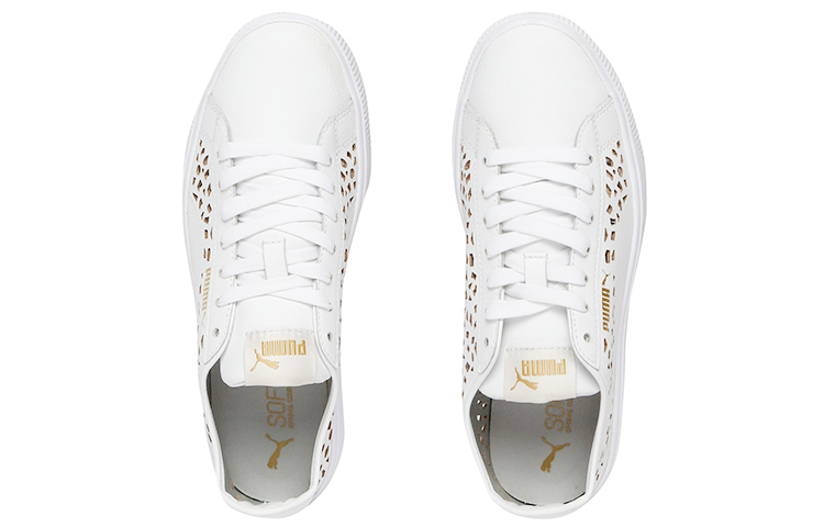 Shop (W) Puma Vikky Stacked Laser Cut SoftFoam Sneakers Wit 369378-02
