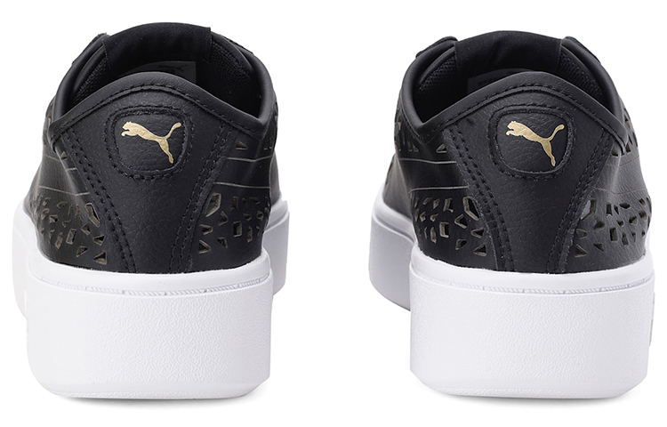 Shop (W) Puma Vikky Stacked Sneakers SoftFoam Nero con Taglio Laser 369378-01