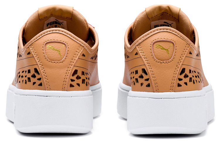Purchase (W) Puma Vikky Stacked Laser Cut SoftFoam Zapatillas Marrones 369378-03