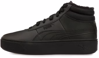 (Women) Puma Vikky Stacked Mid Wtr Shoes Black 372205-01 (Women) Puma Vikky Stacked Mid Wtr Shoes Black 372205-01