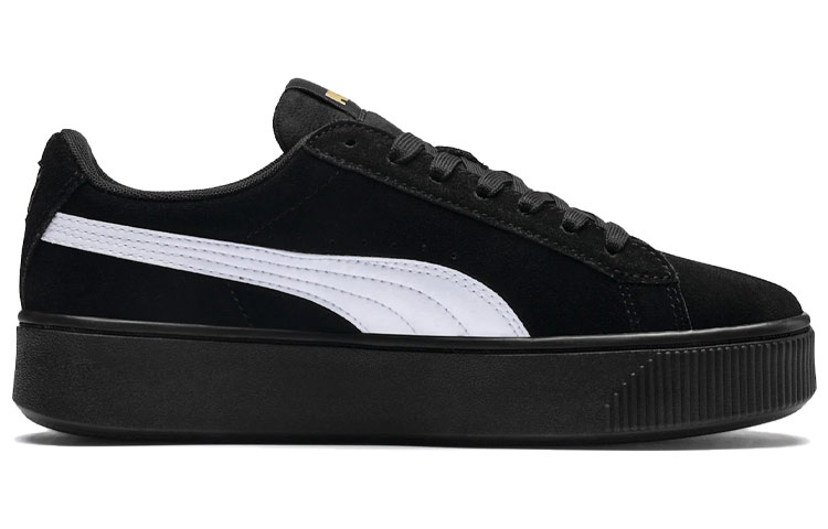 Order (W) Puma Vikky Stacked Sepatu Casual Skateboard Hitam Retro 369144-03