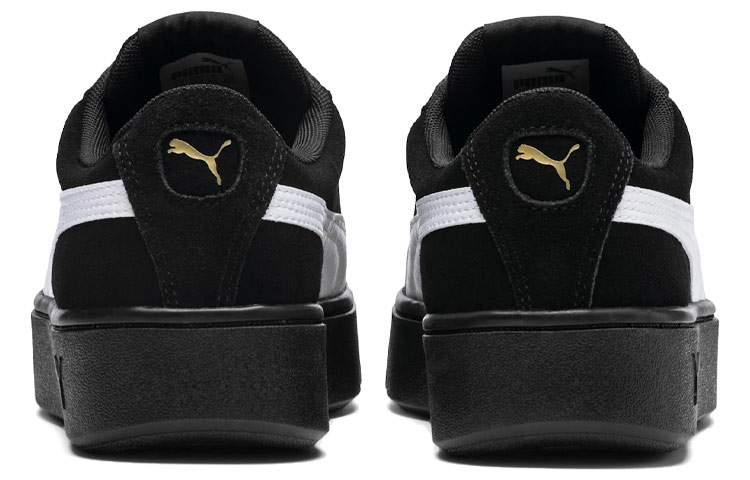 Shop (W) Puma Vikky Stacked Sepatu Casual Skateboard Hitam Retro 369144-03