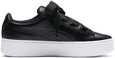 (W) Puma Vikky Stacked Ribbon Core Sneakers Hitam/Putih 369112-01 Order (W) Puma Vikky Stacked Ribbon Core Sneakers Hitam/Putih 369112-01
