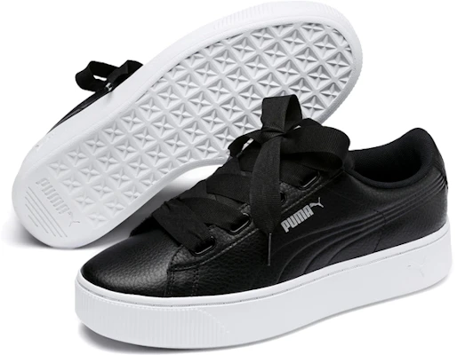 (W) Sneakers Puma Vikky Stacked Ribbon Core Hitam/Putih 369112-01 Purchase (W) Sneakers Puma Vikky Stacked Ribbon Core Hitam/Putih 369112-01