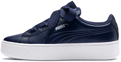 (Women) Puma Vikky Stacked Ribbon Core 'Blue White' 369112-04 (Women) Puma Vikky Stacked Ribbon Core 'Blue White' 369112-04
