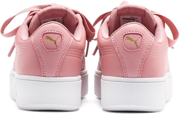 Puma Vikky 疊加緞帶核心 女款 粉色 休閒帆布鞋 Shop Puma Vikky 疊加緞帶核心 女款 粉色 休閒帆布鞋