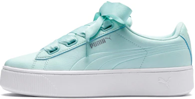 (Women) Puma Vikky Stacked Ribbon Core 'White Green' 369112-03 (Women) Puma Vikky Stacked Ribbon Core 'White Green' 369112-03