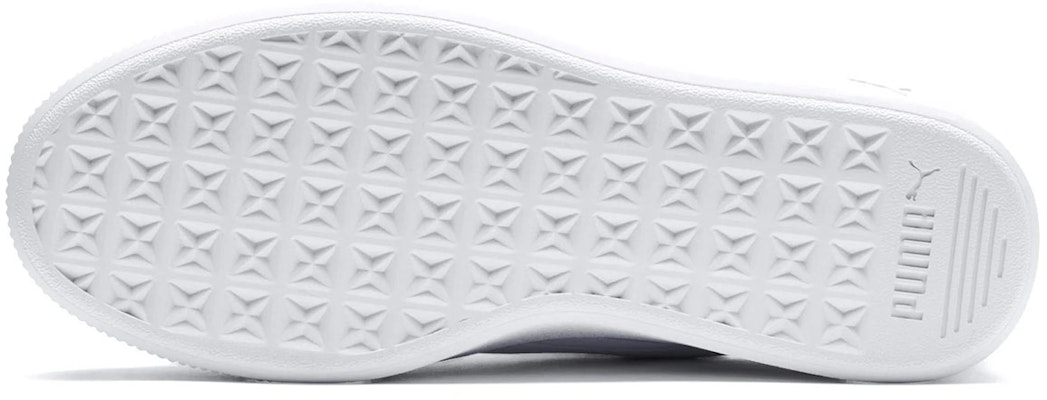 (W) Puma Vikky Stacked Ribbon Scarpe da Ginnastica Bianche Core. 369112-02 Details for (W) Puma Vikky Stacked Ribbon Scarpe da Ginnastica Bianche Core. 369112-02
