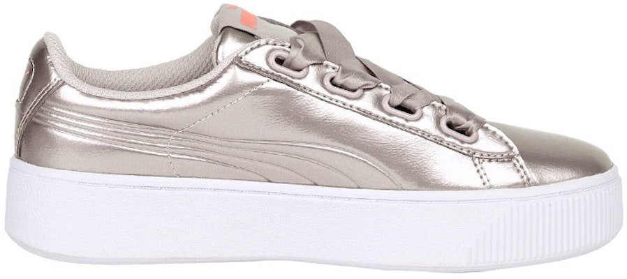 (W) Puma Vikky Stacked Ribbon P 'Emas Putih' 369728-01 Order (W) Puma Vikky Stacked Ribbon P 'Emas Putih' 369728-01