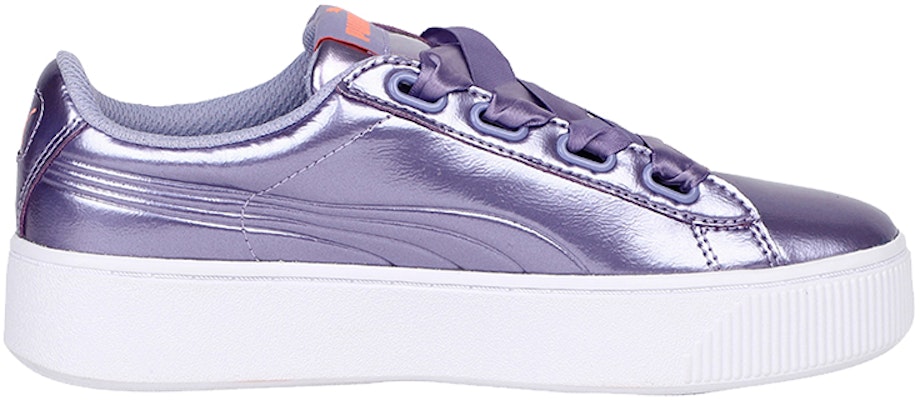 Puma Vikky Stacked Ribbon P 女款 紫白 休閒板鞋 Order Puma Vikky Stacked Ribbon P 女款 紫白 休閒板鞋