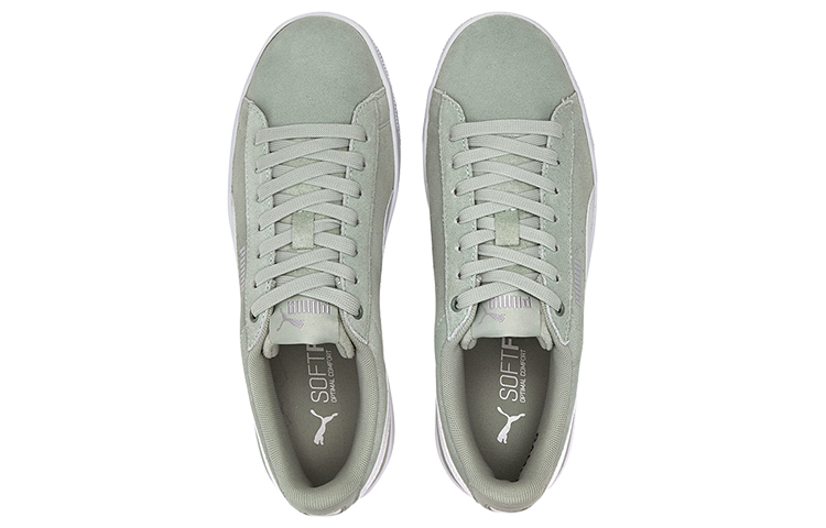 Lookbook (W) 푸마 비키 V2 그린/화이트 스니커즈 (Puma Vikky V2 Green/White Sneakers) 369725-24