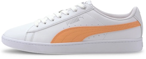 (Women) Puma Vikky V2 Zebra Sneakers White/Orange 371110-02 (Women) Puma Vikky V2 Zebra Sneakers White/Orange 371110-02