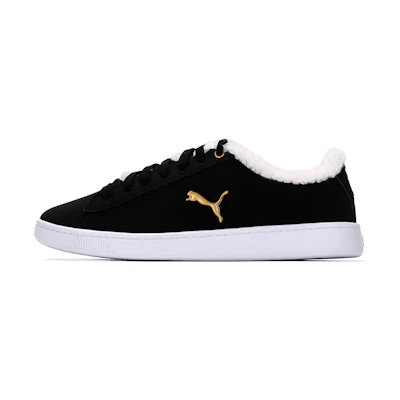 (W) Puma Vikky v2 Cat Teddy Sneakers Black