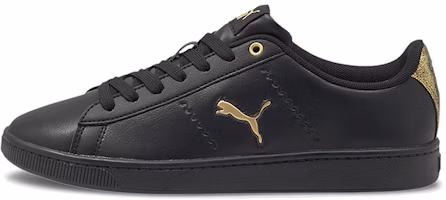 (Women) Puma Vikky V2 Cat Metallic Shoes Black/Gold 375913-02 (Women) Puma Vikky V2 Cat Metallic Shoes Black/Gold 375913-02