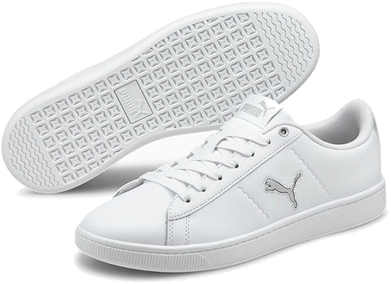 (Women) Puma Vikky V2 Cat Metallic Shoes White 375913-01 Purchase (Women) Puma Vikky V2 Cat Metallic Shoes White 375913-01