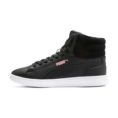 (W) Puma Vikky V2 Mid-Cut Winter 'Black Pink'