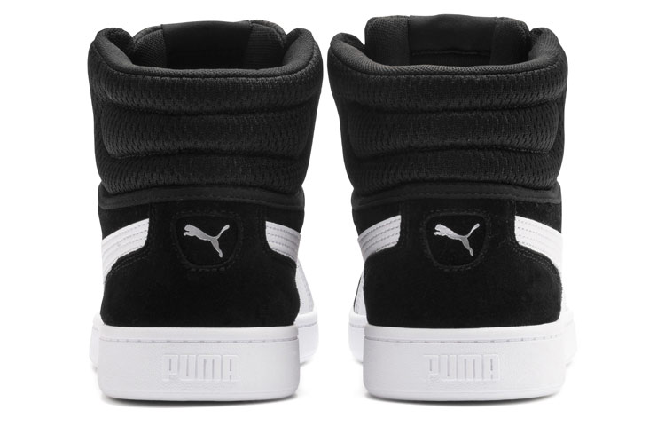 Shop Puma Vikky v2 Mid 女士 黑白 中筒休閒板鞋