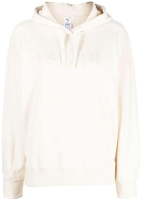 (W) 푸마 화이트 레터 그래픽 프린트 풀오버 후디 536691-65 Order (W) 푸마 화이트 레터 그래픽 프린트 풀오버 후디 536691-65