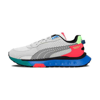 (W) Puma Wild Rider 'Dazed Grey Blue Red'