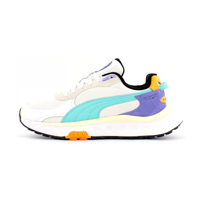 (W) Puma Wild Rider 'White Elektro Aqua'
