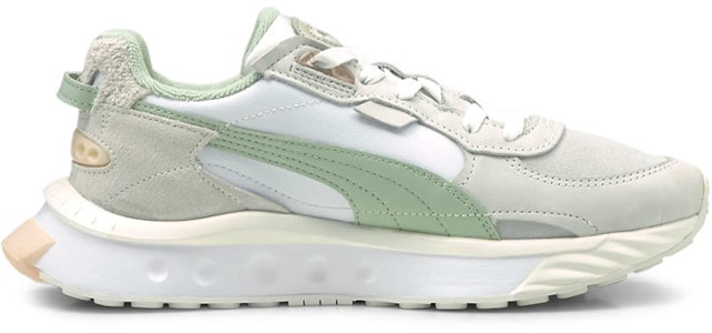 (W) 푸마 와일드 라이더 프리미엄 화이트 그레이 그린 381899-01 Order (W) 푸마 와일드 라이더 프리미엄 화이트 그레이 그린 381899-01