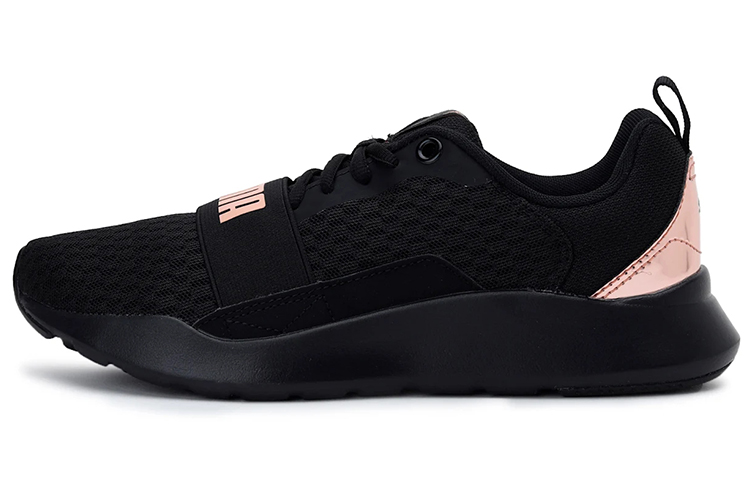 (Women) Puma Wired Metallic SoftFoam 'Black Pink' 374624-01