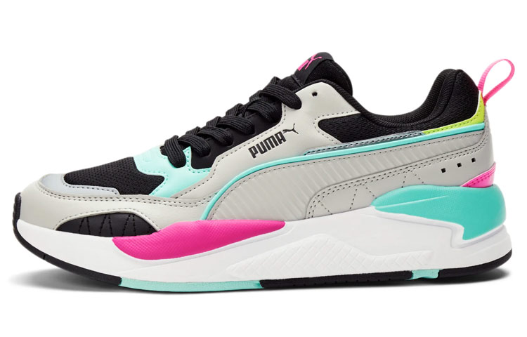 Buy Puma X-ray 2 Square 輕便耐磨防滑 低幫運動鞋 女款 灰黑拼接