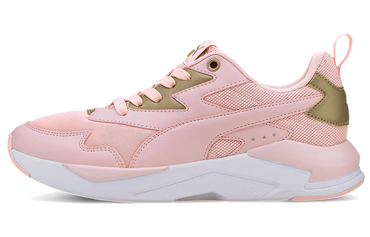(Women) Puma X-Ray Lite Metallic Low Running Shoes Pink/Gold 374737-02