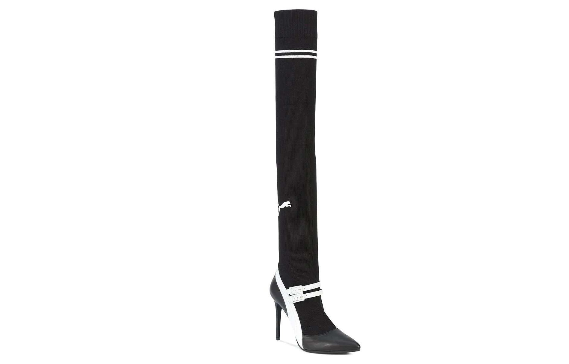 Lookbook (W) Puma x Fenty 针织高跟玛丽珍鞋套脚黑色款 366259-01