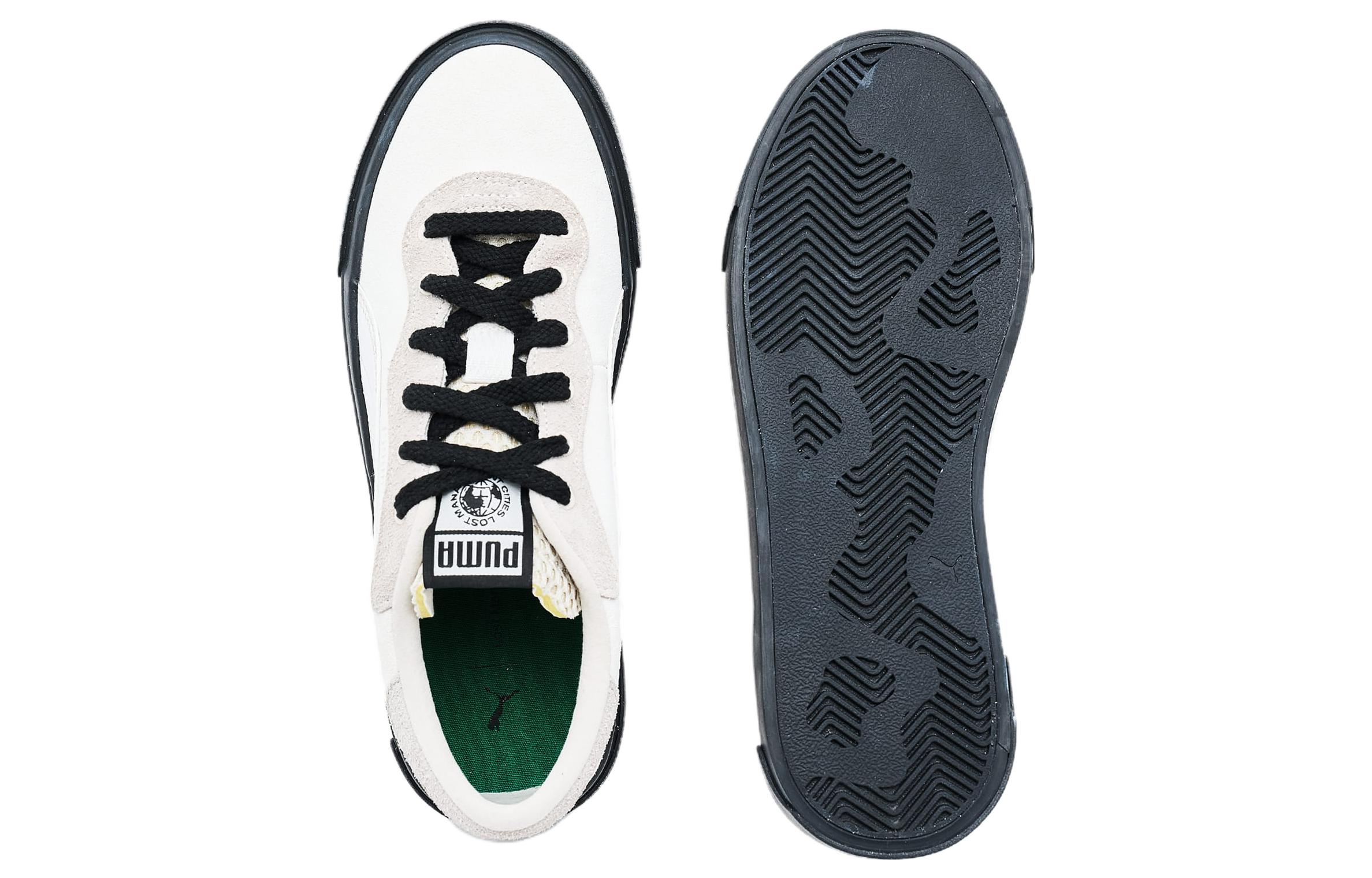 Shop (W) プーマ×LMC ロイヤル スエード "白/サンドデューン" 396957-01