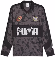 (Women) Puma x PERKS AND MINI All-Over Print V-Neck Loose Jersey Brown. 622679-01 (Women) Puma x PERKS AND MINI All-Over Print V-Neck Loose Jersey Brown. 622679-01