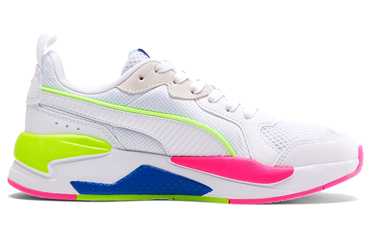 Order (W) 푸마 X-RAY 로우탑 런닝화 (화이트/그린/핑크) 374238-20