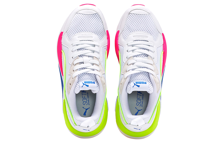 Lookbook (W) 푸마 X-RAY 로우탑 런닝화 (화이트/그린/핑크) 374238-20