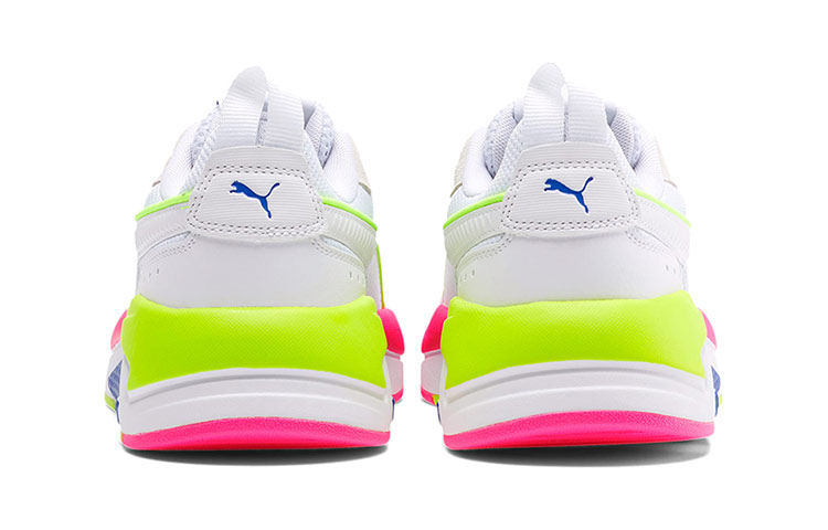 Shop (W) 푸마 X-RAY 로우탑 런닝화 (화이트/그린/핑크) 374238-20