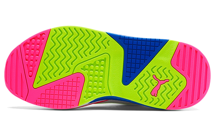 Details for (W) 푸마 X-RAY 로우탑 런닝화 (화이트/그린/핑크) 374238-20