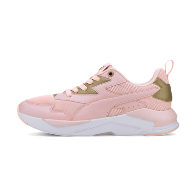 (W) Puma X-Ray Lite Metallic Low Running Shoes Pink/Gold