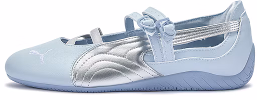(Women) PUMA x The Powerpuff Girls Mary Jane Shoes Blue Silver Ballet Pastel Sneakers 408103-01 (Women) PUMA x The Powerpuff Girls Mary Jane Shoes Blue Silver Ballet Pastel Sneakers 408103-01