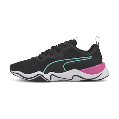 (W) Puma Zone Xt Running Shoe Black/Pink/Blue